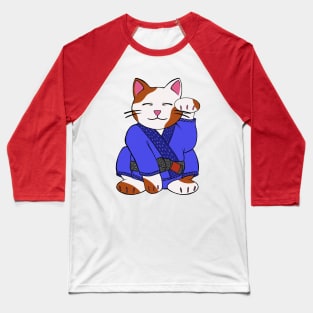 Lucky Jiu Jitsu Cat Baseball T-Shirt